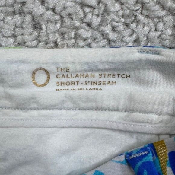 Lilly Pulitzer The Callahan Stretch Shorts 5" Blue White Print - Picture 3 of 7